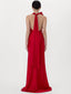 Delphine Satin Gown Red Chili Pepper