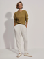 The Slim Zip Hem Pant 29.5 Ivory Marl