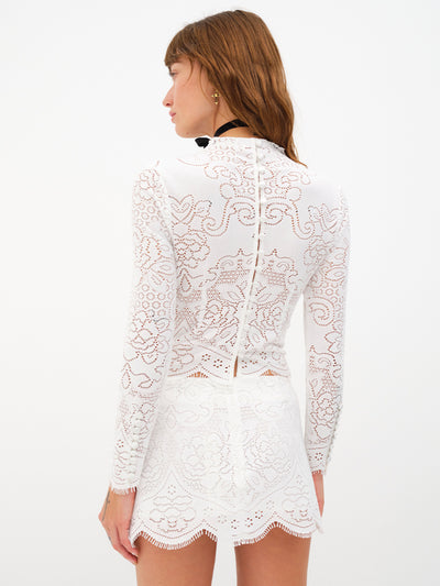 Lotus Skirt White
