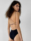 Fine Strap One Piece Black