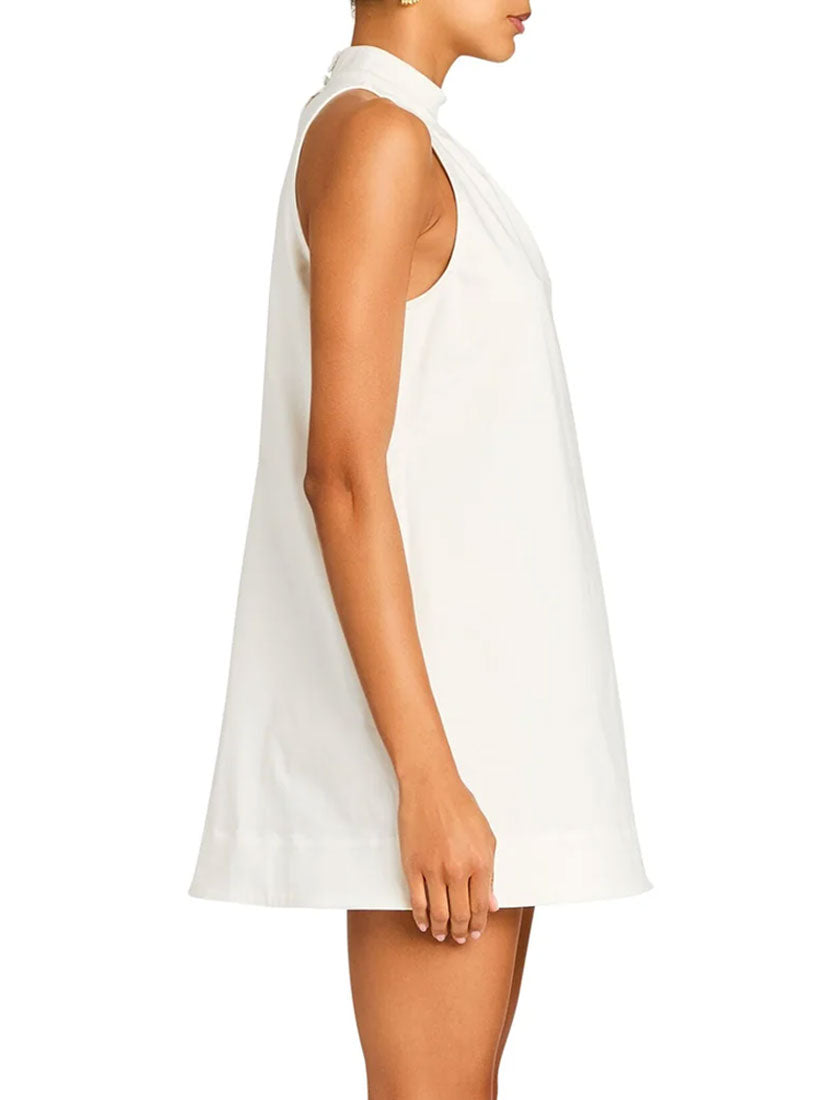 Georgie Poplin  Dress White