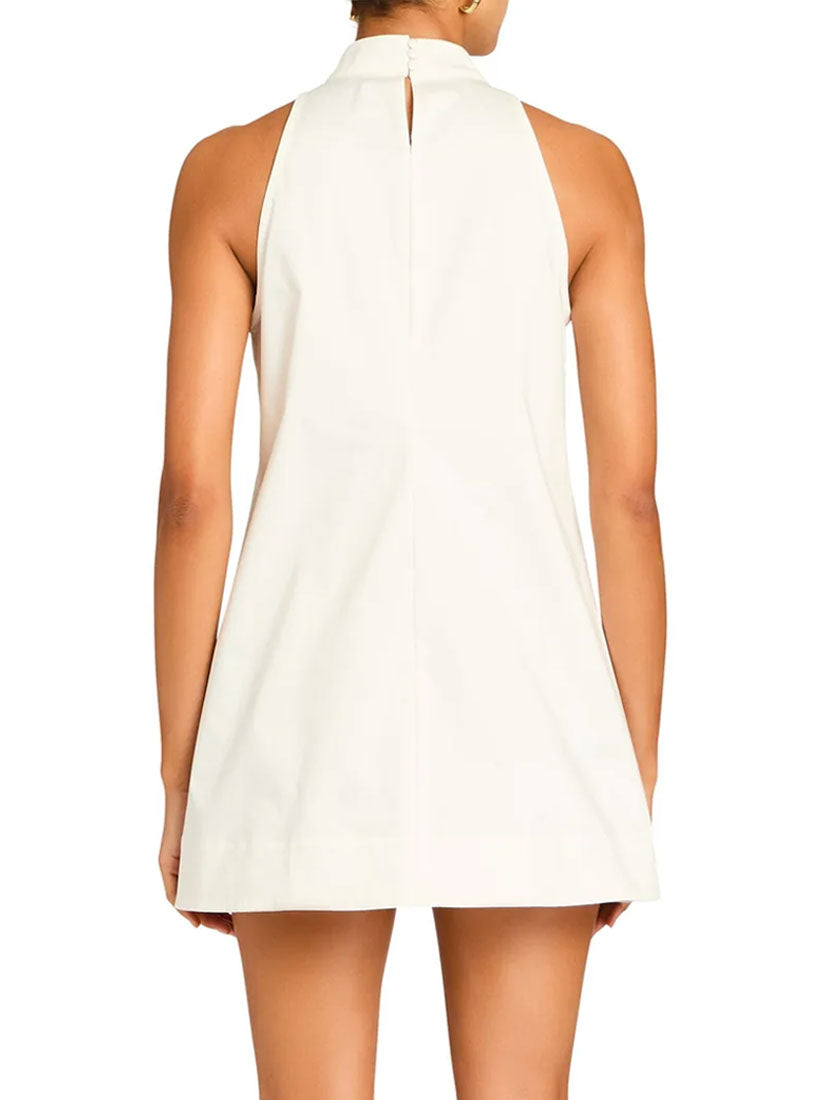 Georgie Poplin  Dress White