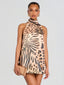 Glindy Dress Melting Animal Print