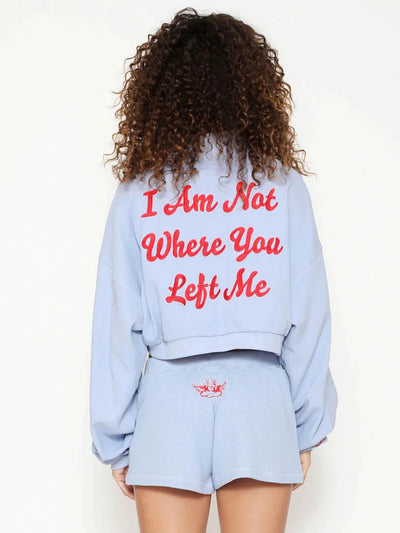 I Am Not Where You Left Me V2 Shorts Steel Blue