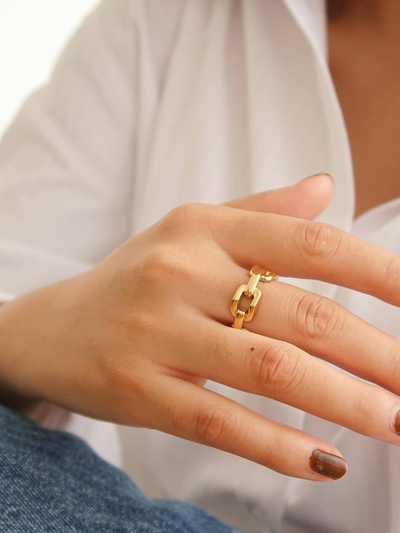 Brooklyn 18K Gold Stack Braided  Ring