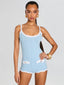 Jacquette Romper Metallic Glace/White