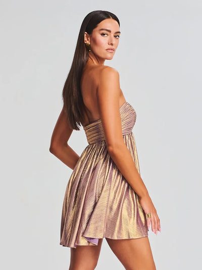 Kaiser Dress Purple/Gold