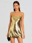 Lavender Sequin Dress Gold