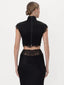 Lila Satin Top Black