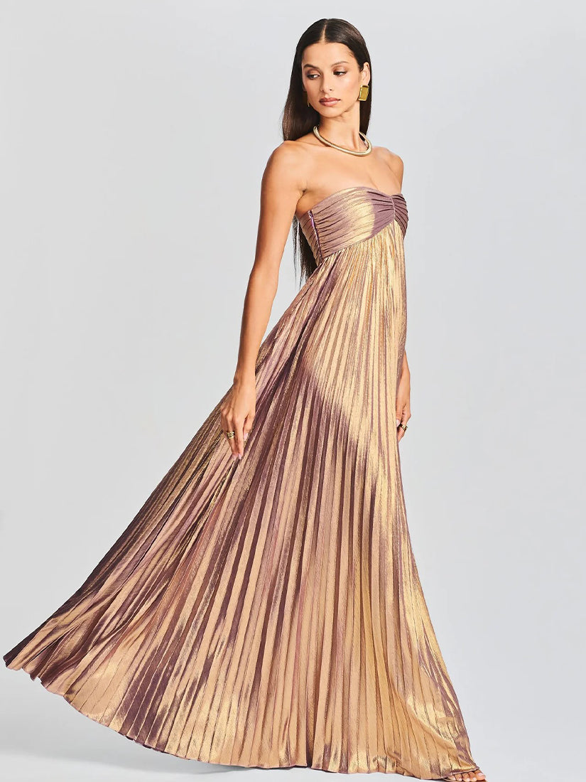 Lyanna Dress Purple/Gold