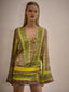 Marais Dress Yellow Paisley
