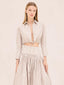 Mazi Top Tan/White