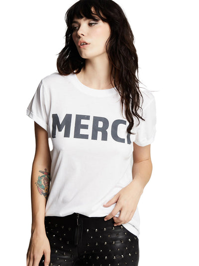 Merci Burnout Tee White
