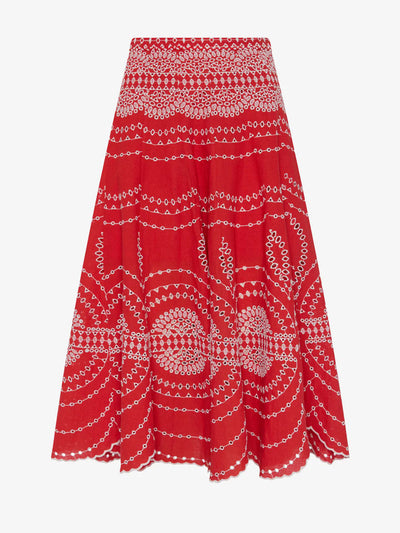 Midi Skirt Livvy Red Nelum