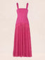 Mireva Long Dress Fuschia