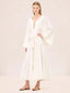 Morocco Knot Emb Kaftan Ivory