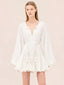 Palmari Knot Emb. Dress Ivory