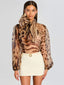 Peregrine Blouse Melting Animal Print