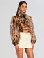 Peregrine Blouse Melting Animal Print