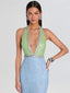 Pixi Embroidered Dress Pistachio/Glace