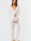Long Sleeve Cover-Up Top Off White