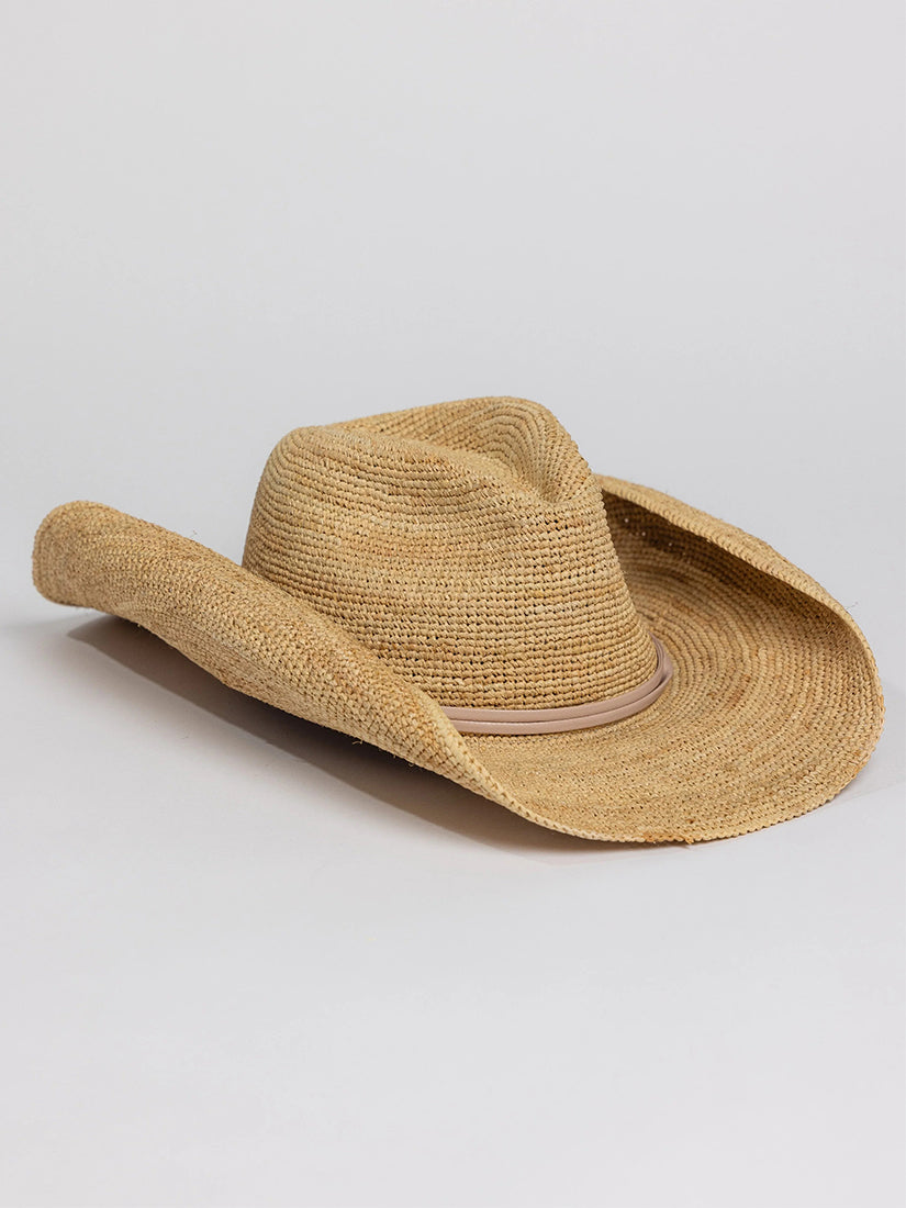 Raffia Crochet Cowboy Natural/Tan