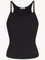 Chloe Rib Tank Black
