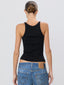 Chloe Rib Tank Black