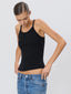 Chloe Rib Tank Black