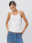 Chloe Rib Tank Ivory