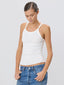 Chloe Rib Tank Ivory