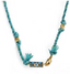 Wish Card Cord Necklace Blue