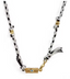 Wish Card Cord Necklace Black & White