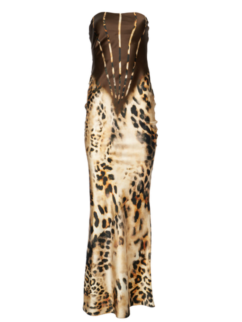 Shayna Dress Vintage Cheetah