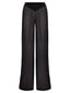 Sheer Palazzo Pant Black Eco Knit