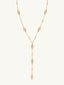 Oval Dome Lariat Necklace