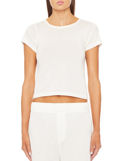 Short Sleeve Baby Tee Ivory