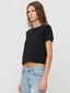 Short Sleeve Boxy Tee Black