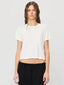 Short Sleeve Boxy Tee Ivory