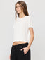 Short Sleeve Boxy Tee Ivory