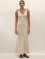 Solana Maxi Dress Lola Polka Dot Cream Black
