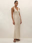 Solana Maxi Dress Lola Polka Dot Cream Black