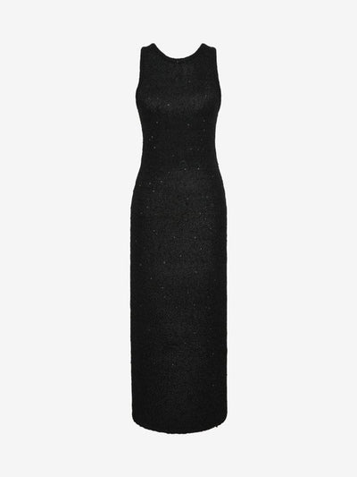 Stella Maxi Dress Black Sequin
