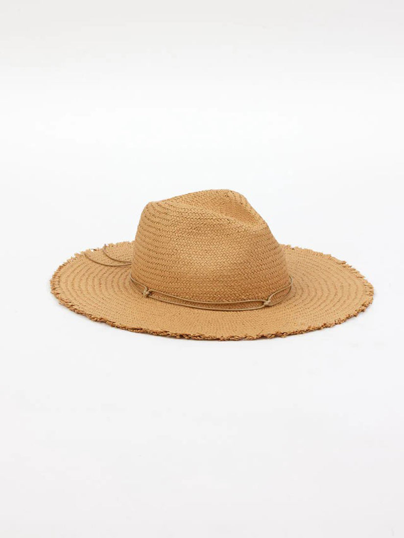 Traveler Continental with Fringe Toast/Tan Cord Hat