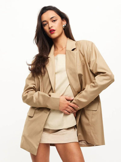 Welcome To The Jungle Blazer Beige
