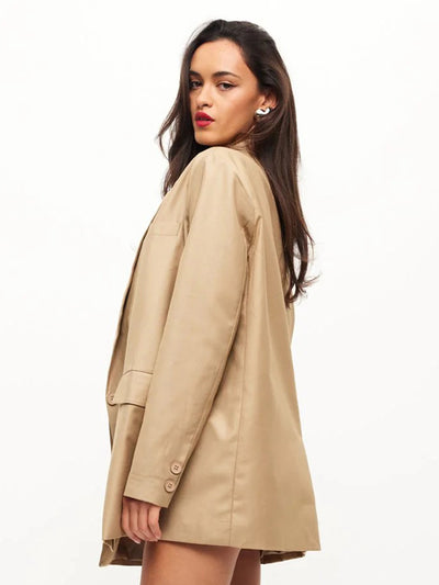 Welcome To The Jungle Blazer Beige