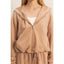 Casual Chic Zip-Front Set Dark Taupe