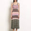 Pleated Knit Dress Multi