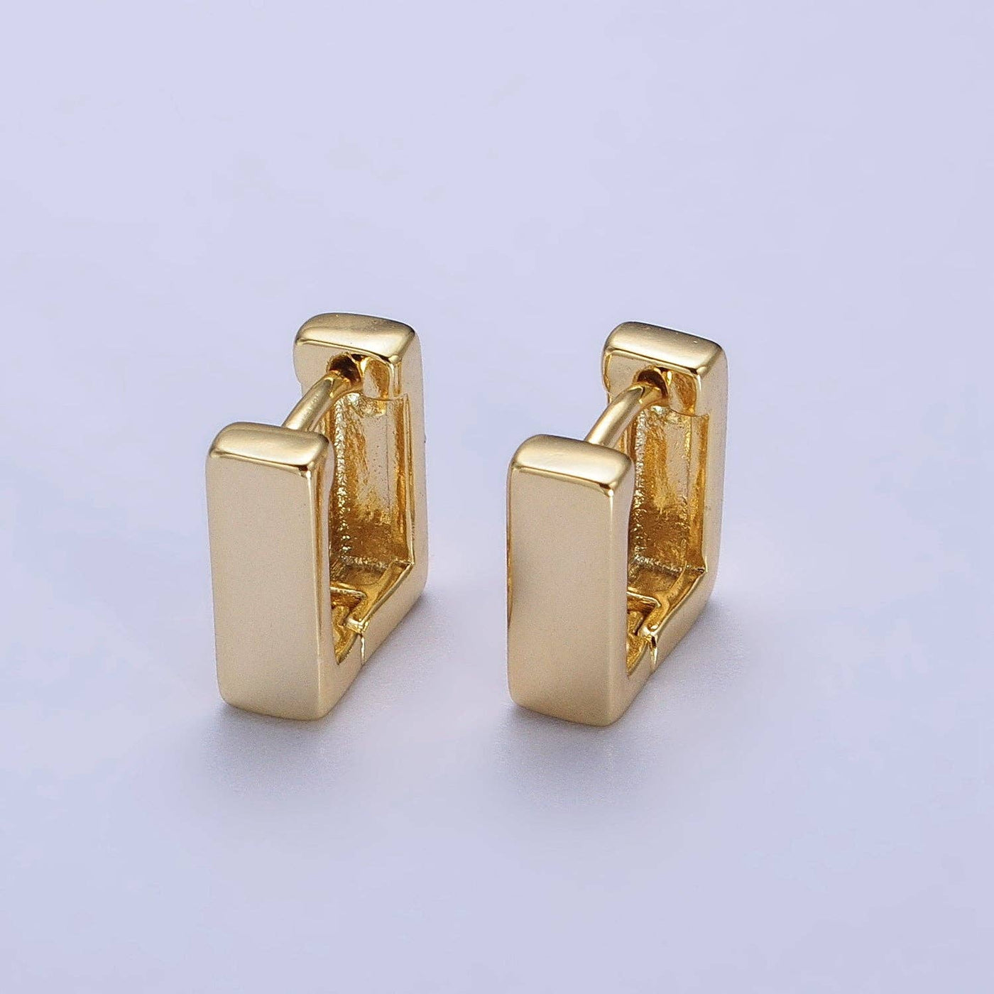 Mini Square Cartilage Huggie Hoop Earrings