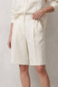Shirt and Bermuda Set Blanc Cassé